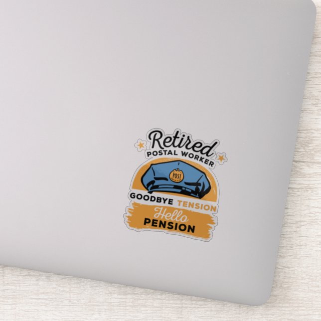 Rente von Postarbeitern Aufkleber (Detail)