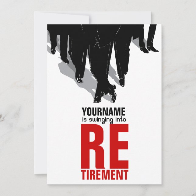 Renten-Party Einladung Rattenschwinger (Vorderseite)