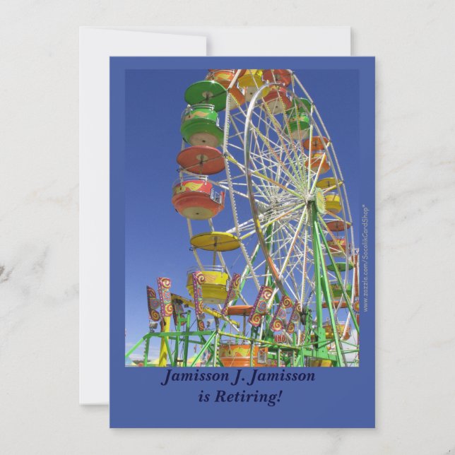 Rentenankündigung, Riesenrad Ankündigung (Vorderseite)