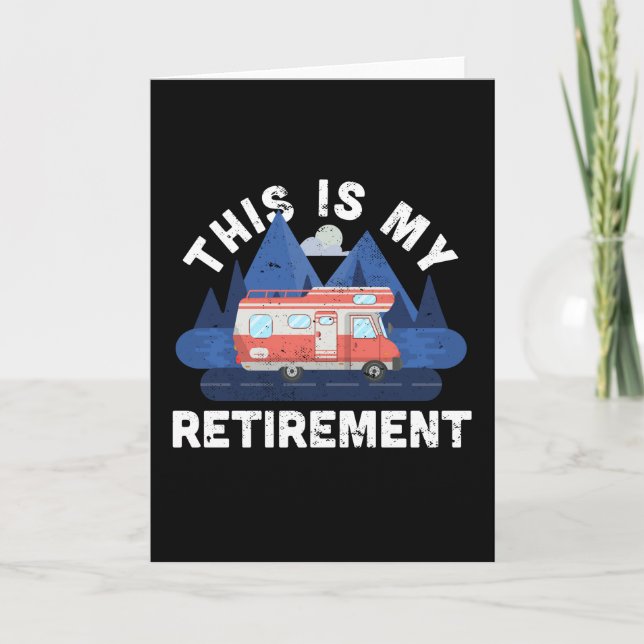 Rentengeschenk für Motorhome-Enthusiasten Karte (Vorderseite)