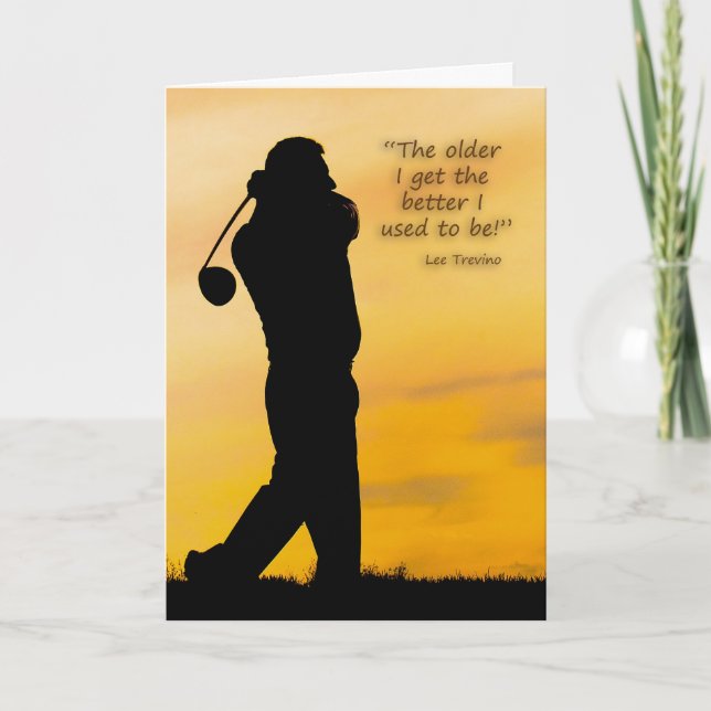Rentenkarte für einen Golfer Karte (Vorderseite)
