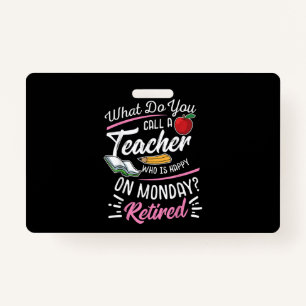 RentenlehrerInnen LehrerInnen am Montag glücklich Ausweis