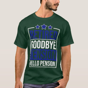 Rentenplan Funny Pension Polizist Ruder Polizei O T-Shirt