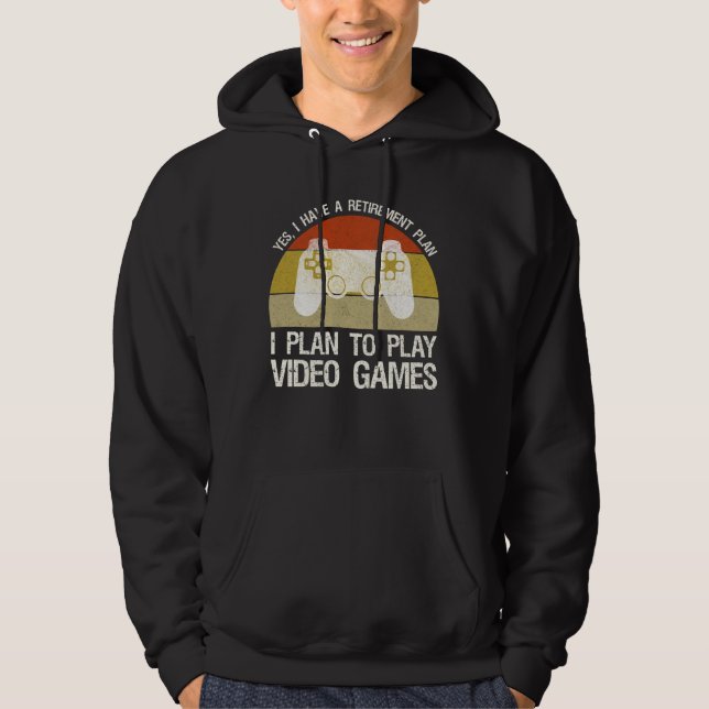 Rentenplan I für Videospiele Hoodie (Vorderseite)