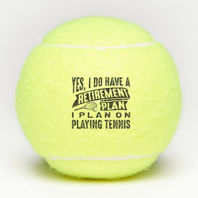 Rentenplan Tennis Tennisbälle (Vorderseite)