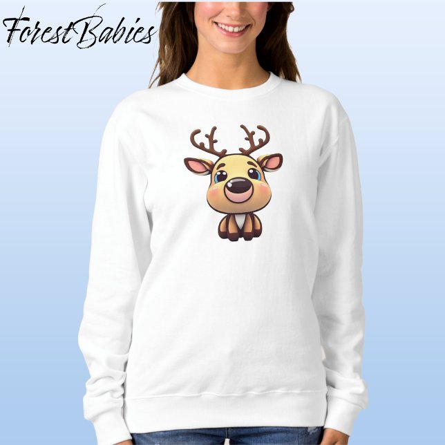 Rentier, Baby Deer, Fawn, Doe Lover, 🦌 🎄 Sweatshirt (Fun Baby Deer, Fawn, Doe Lover, Funny Reindeer, Antlers  🦌 🎄 Christmas Sweatshirt)