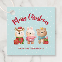 Rentier, Bären & Kaninchen Frohe Weihnachten
