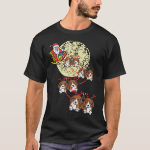 Rentier Beagle Weihnachtsmann Tiertier Hund Xma T-Shirt