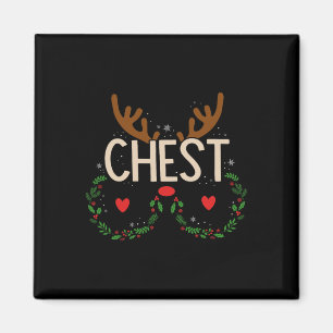 Rentier Brust Nuts Matching Kastanien Weihnachten Magnet