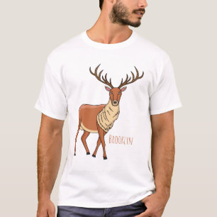 Rentier-Cartoon-Abbildung T-Shirt