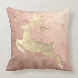 Rentier Champaign Rose Gold Blush Hütte Kissen