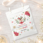 Rentier Christmas 1. Geburtstag Roter Winter Hirsc Geschenktütchen<br><div class="desc">Rentierweihnachtsfest 1. Geburtstag Roter Winter Hirsch Liebetasche</div>