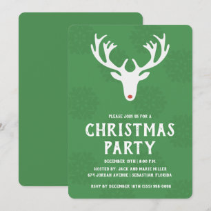 Rentier Christmas Party Einladung