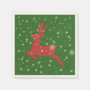Rentier Christmas Standard Cocktail Papier Napkins Serviette