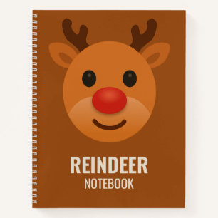 Rentier-College-Heft – Süßes Weihnachten Notizbuch