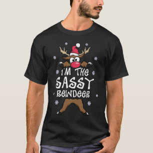 Rentier die heiße Matching-Familie Weihnachten T-Shirt