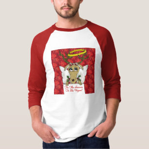 Rentier Dies ist die Jahreszeit, um Vegan Geschenk T-Shirt