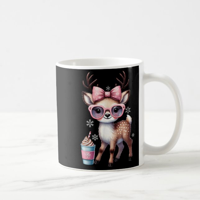 Rentier Drinks Hot Chocolate Bougie Girls Kaffeetasse (Rechts)
