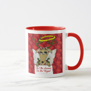 Rentier Engel Die Zeit ist vegan zu sein Tasse