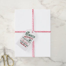 Rentier Express für ein frohes Weihnachtsfest! Geschenkanhänger