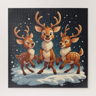 Rentier-Familien-Weihnachten
