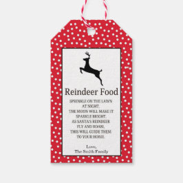 Rentier Food-Geschenkmarken Geschenkanhänger