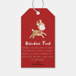 Rentier Food Gift Tag Geschenkanhänger