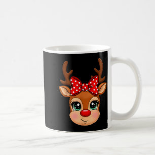 Rentier Frohe Weihnachten Mädchen Junge Kinder  Kaffeetasse