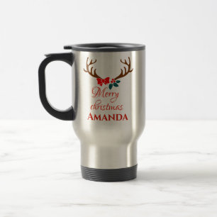 Rentier - Frohe Weihnachten Reisebecher