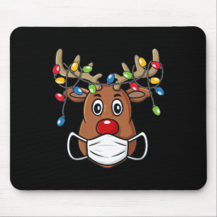 Rentier Frohe Weihnachten Spaß Xmas 1 Mousepad