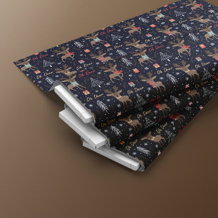 Rentier Fun Christmas Seamless Muster Stoff