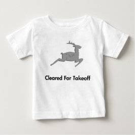 Rentier für Abflug freigegeben Baby T-shirt
