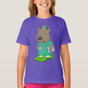 Rentier-Geburtstags-Krankenschwester T-Shirt