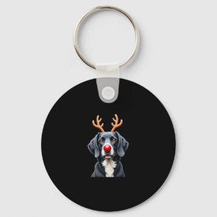 Rentier Great Dane Weihnachten Great Dane Hundemam Schlüsselanhänger