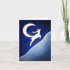 Rentier-Grußkarte Feiertagskarte