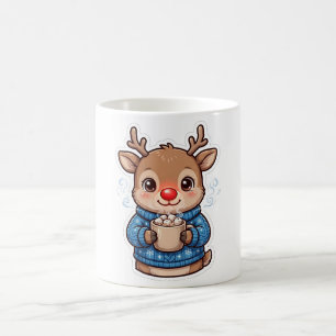 Rentier Heiße Schokolade Weihnachtskaffeetasse Kaffeetasse
