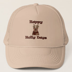 Rentier Holly Days Tshirts und Geschenke Truckerkappe