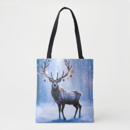 Rentier im Magischen Wald Tasche