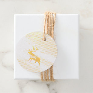 Rentier im Winter Geschenkanhänger