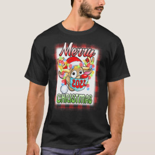 Rentier in Maske Matching Familie Pajama Merry Chr T-Shirt