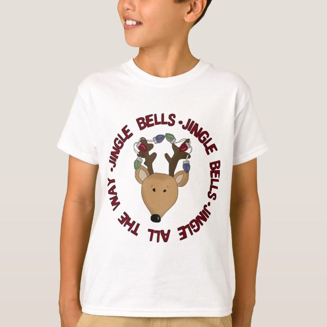 Rentier Jingle Bells Tshirts und Geschenke (Vorderseite)