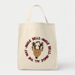 Rentier Jingle Bells Tshirts und Geschenke Tragetasche
