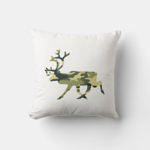 Rentier/Karibik-Waldkamouflage / Camouflage Kissen