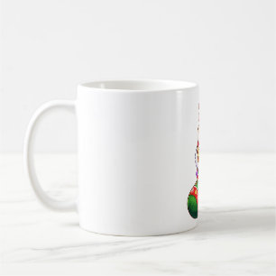Rentier Katze in Weihnachtsstrumpf Kaffeetasse