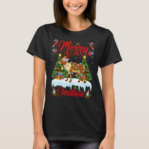 Rentier Lichter Weihnachtsbaum Santa Rentier Weih T-Shirt