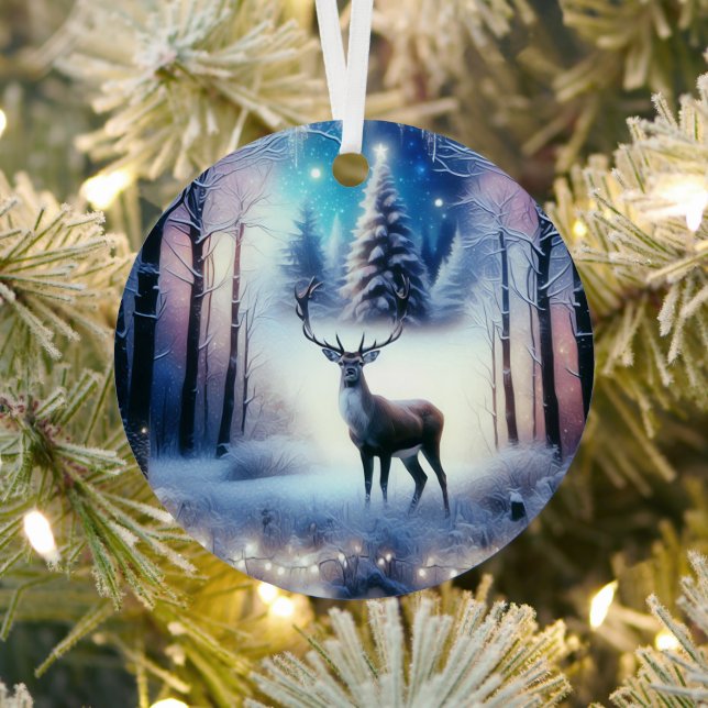Rentier Magical Enchanted Weihnachtswald Ornament Aus Metall (InSitu)