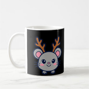 Rentier-Maus-Weihnachten Kaffeetasse