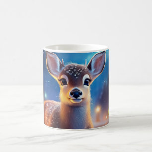 Rentier mit fröhlichem Weihnachtsgrüßen Kaffeetasse