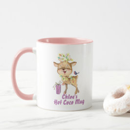 Rentier mit Licht Tasse