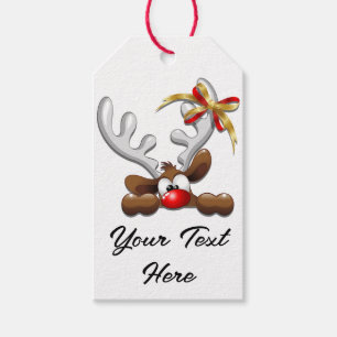 Rentier Puzzled Weihnachtsmann Geschenkanhänger